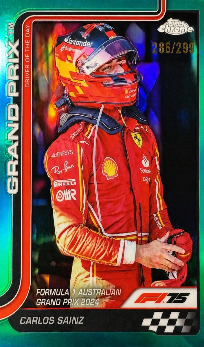 2025 Carlos Sainz [Teal Refractor] #124