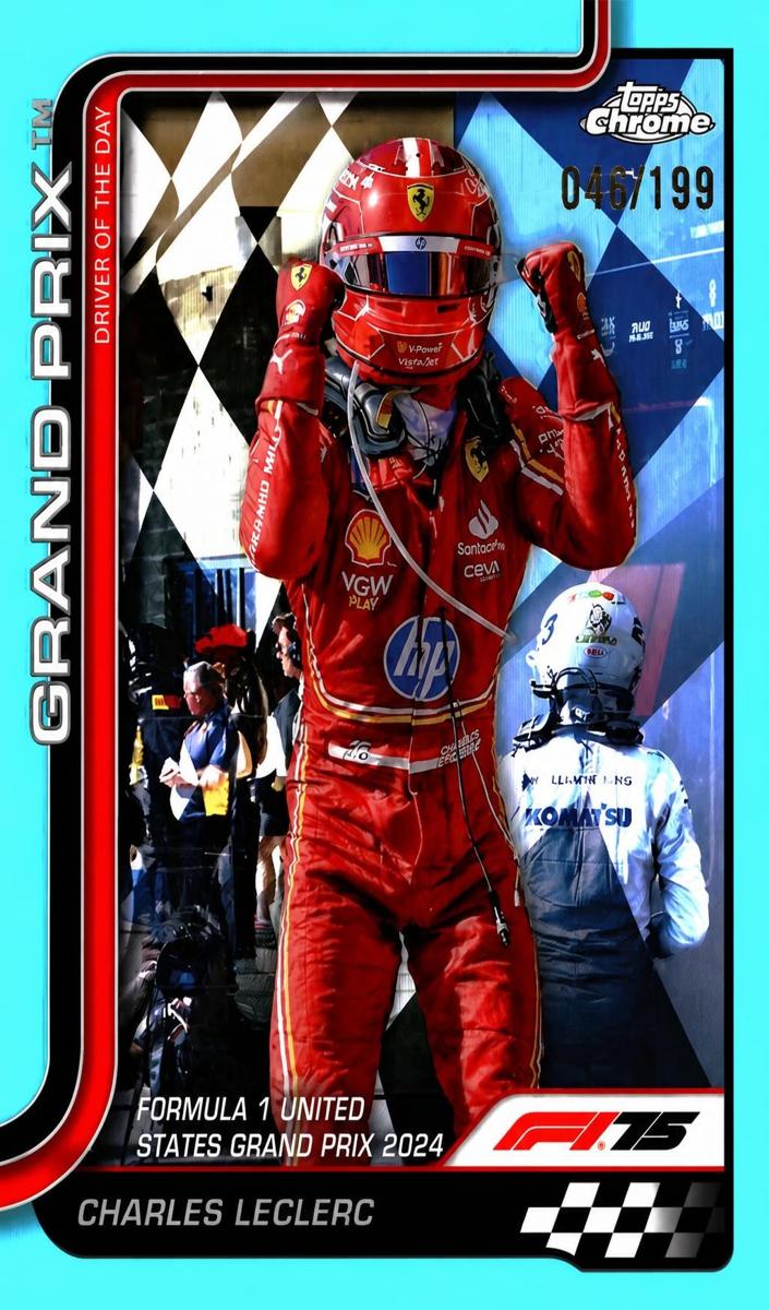 2025 Charles Leclerc [Aqua Refractor] #140