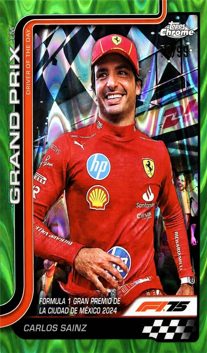 2025 Carlos Sainz [Green RayWave Refractor] #141