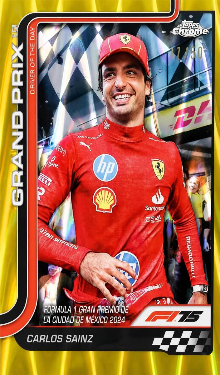 2025 Carlos Sainz [Gold RayWave Refractor] #141