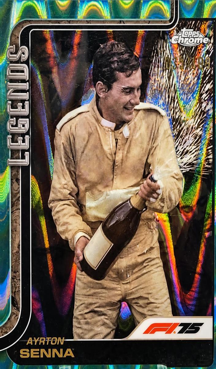 2025 Ayrton Senna [Aqua RayWave Refractor] #162