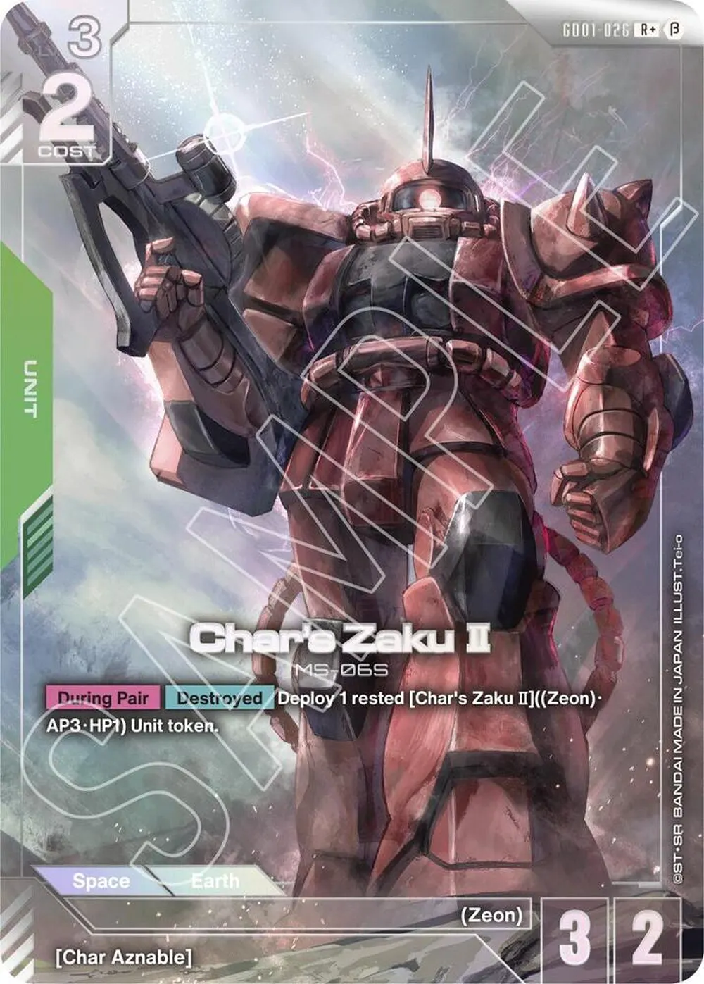 2024 Char's Zaku II [Rare Plus] #GD01-026