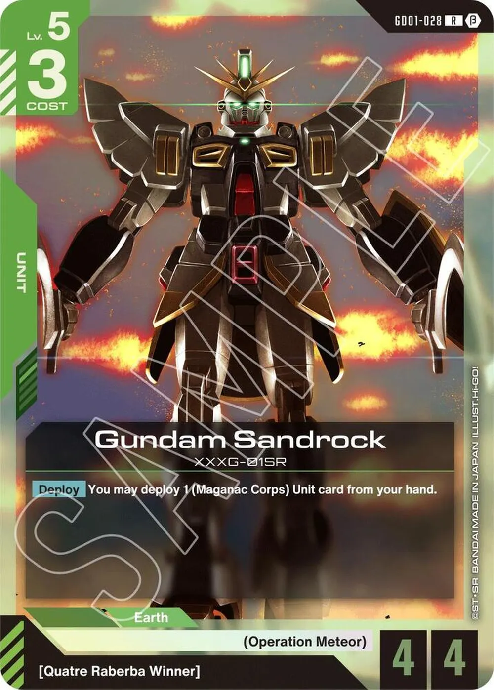 2024 Gundam Sandrock #GD01-028