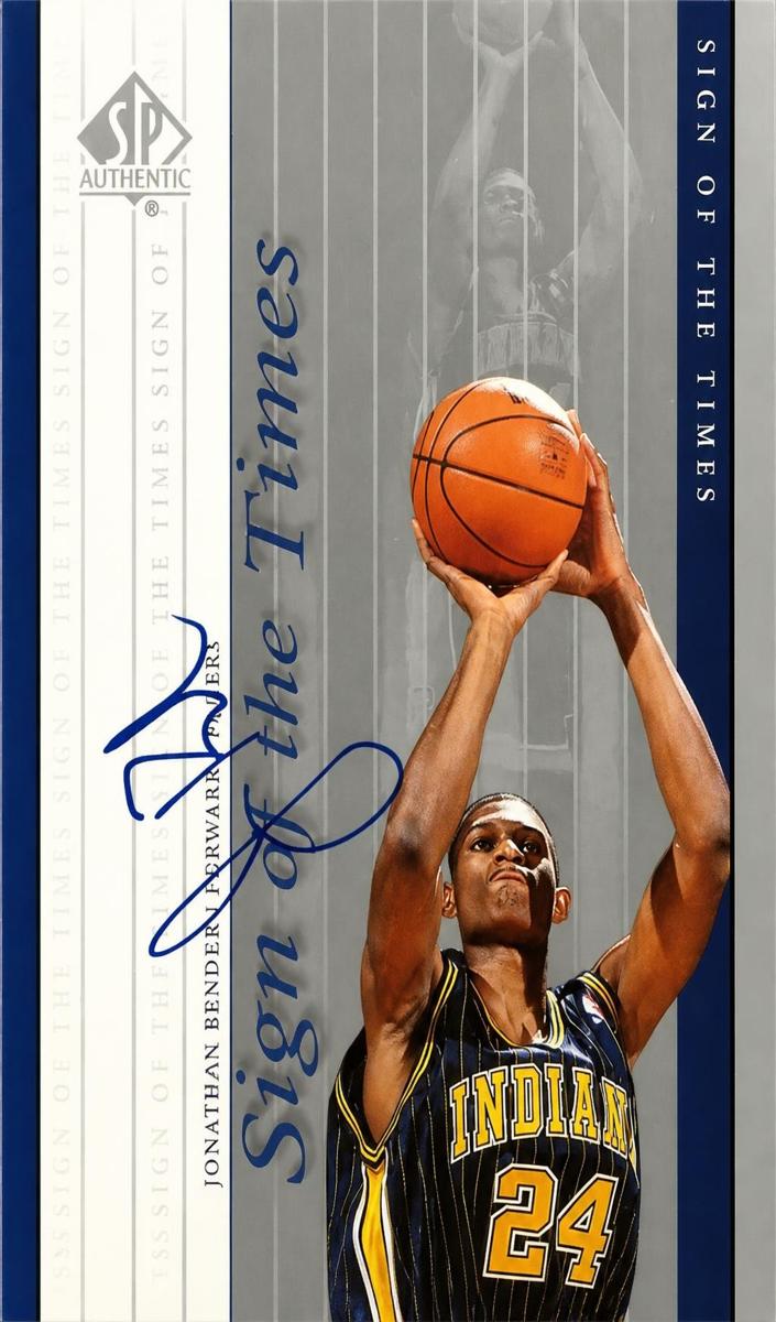 1999 SP Authentic Jonathan Bender #JB card