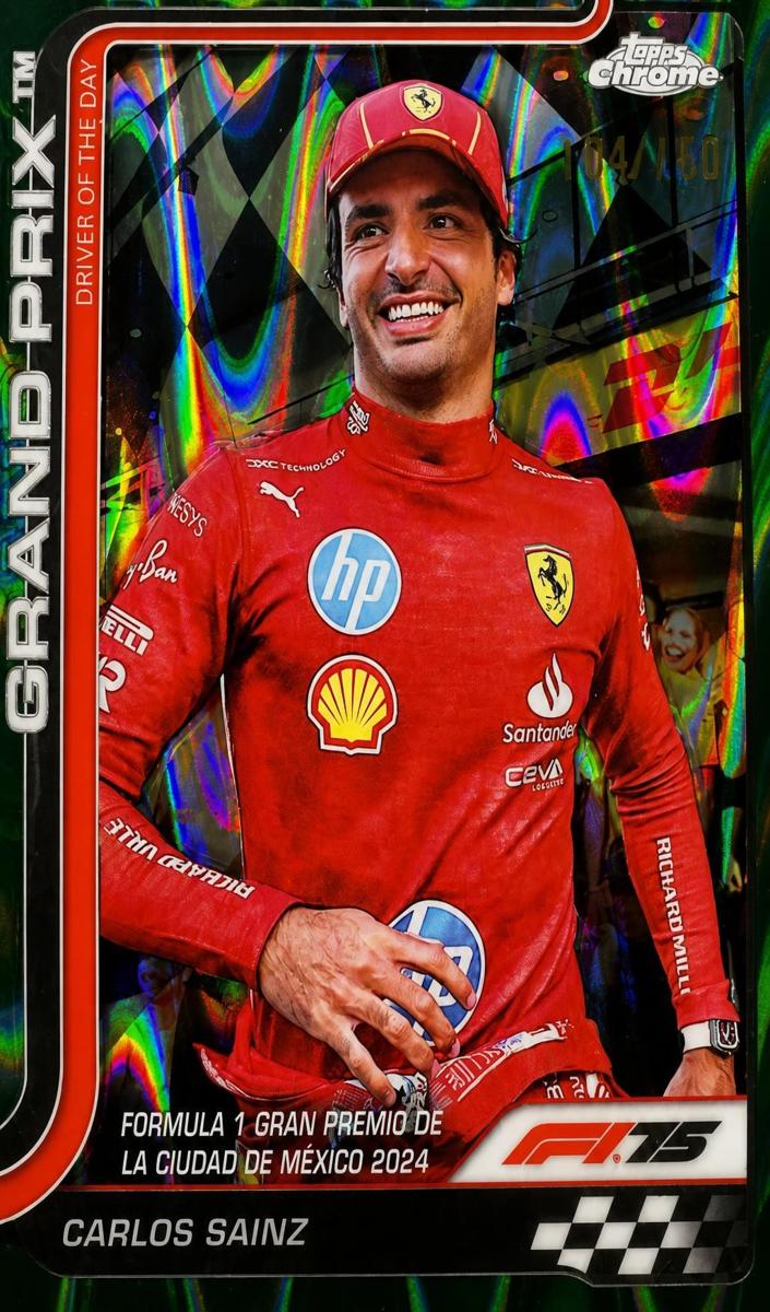2025 Carlos Sainz [Forest Green RayWave Refractor] #141