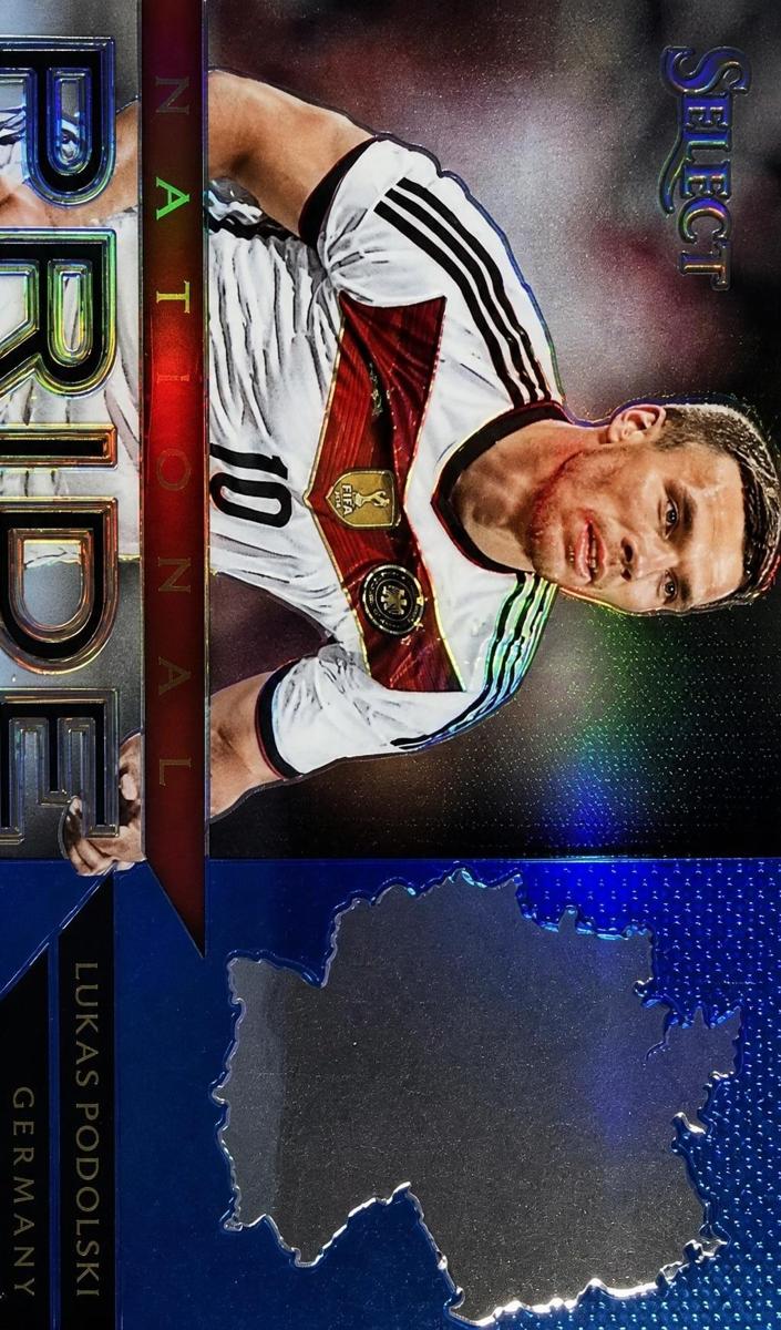 2015 Panini Select Lukas Podolski [Blue] #20 card
