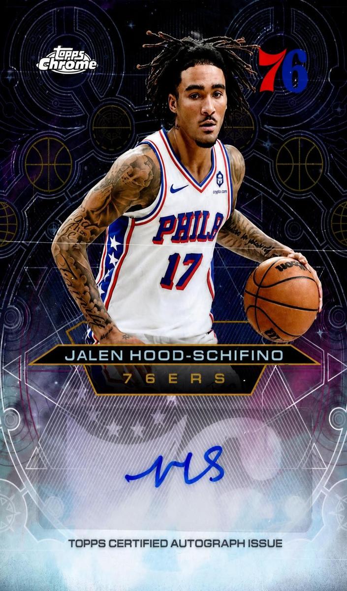 2025 Topps Chrome Jalen Hood-Schifino #CH-JHS card