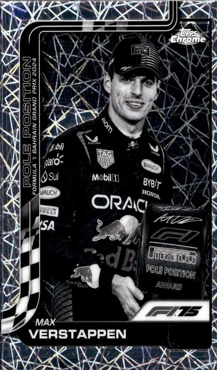 2025 Max Verstappen [Black and White Lazer Refractor] #117