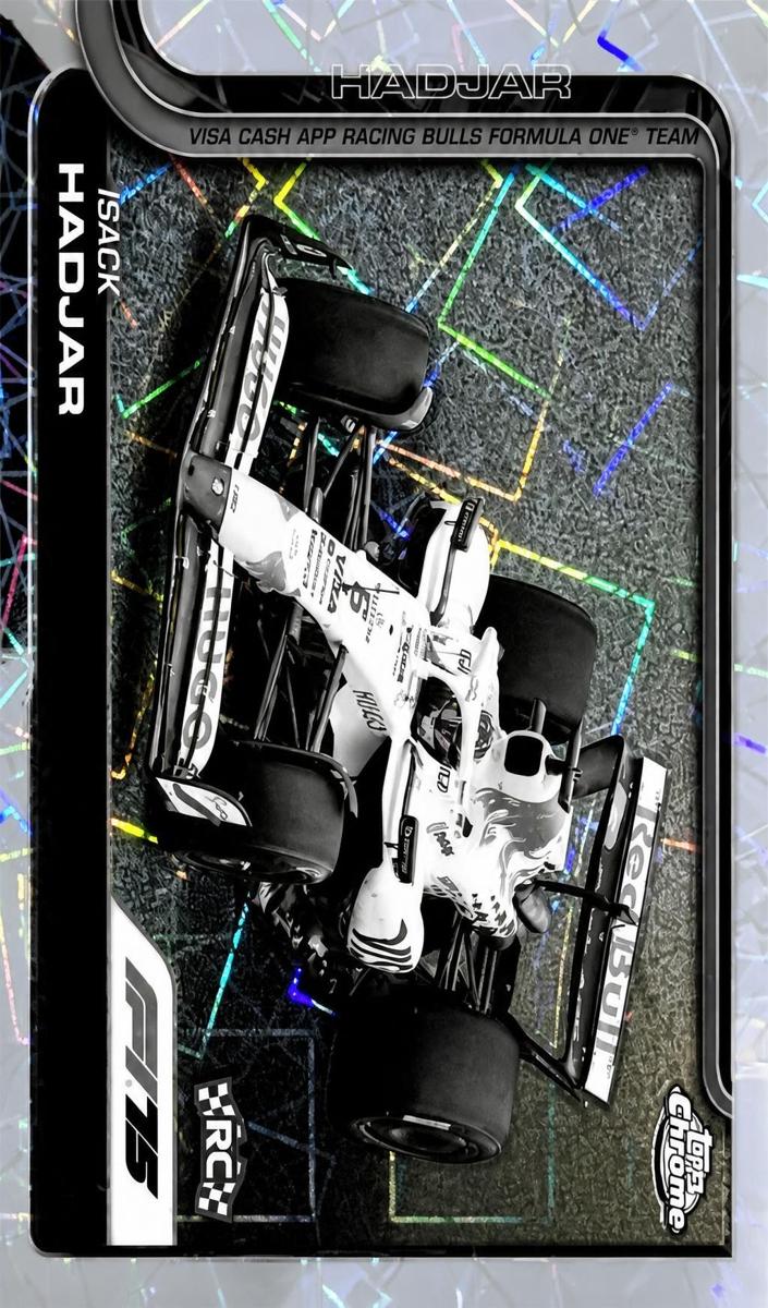 2025 Isack Hadjar [Black and White Lazer Refractor] #84
