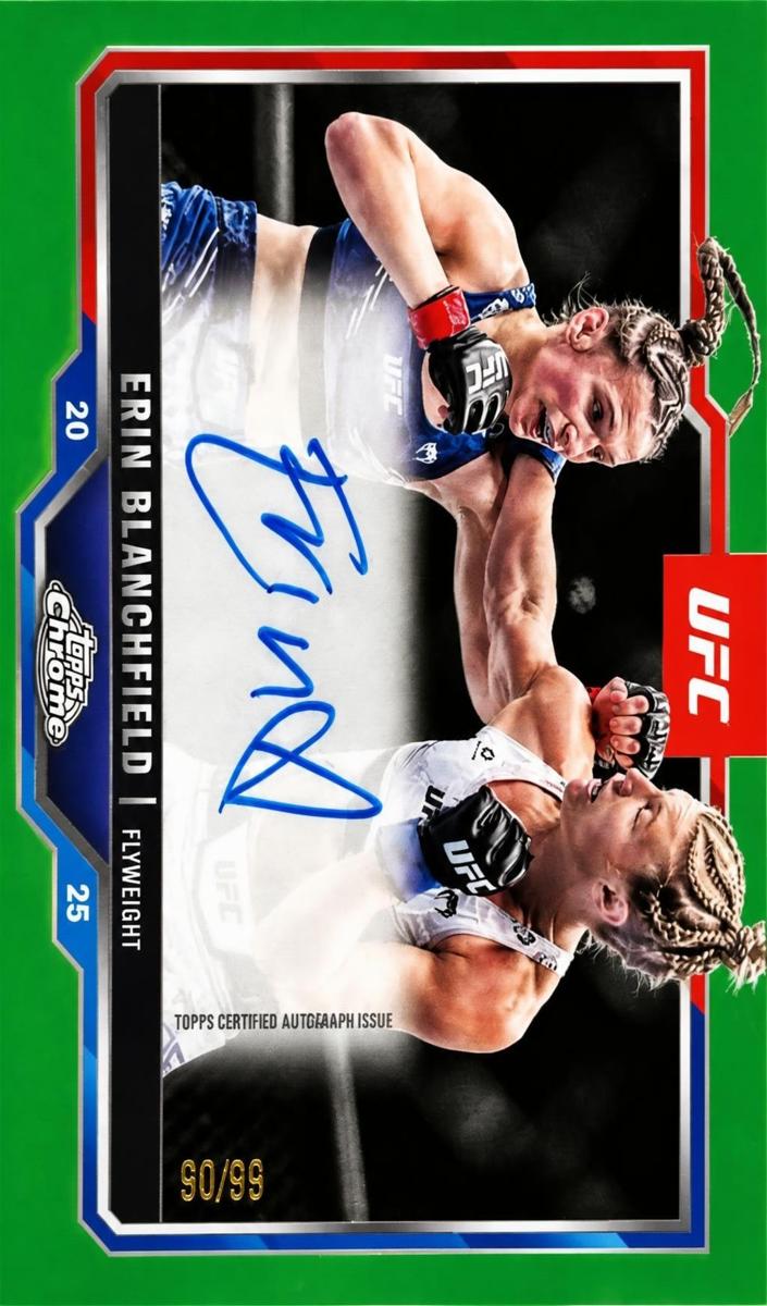 2025 Topps Chrome Erin Blanchfield [Refractor] #CVA-ED card