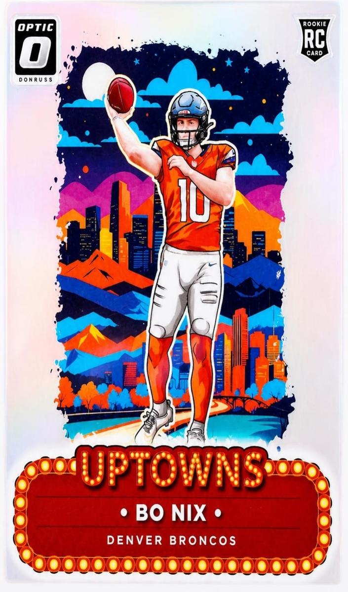 2024 Panini Donruss Optic Uptowns Bo Nix #3 card