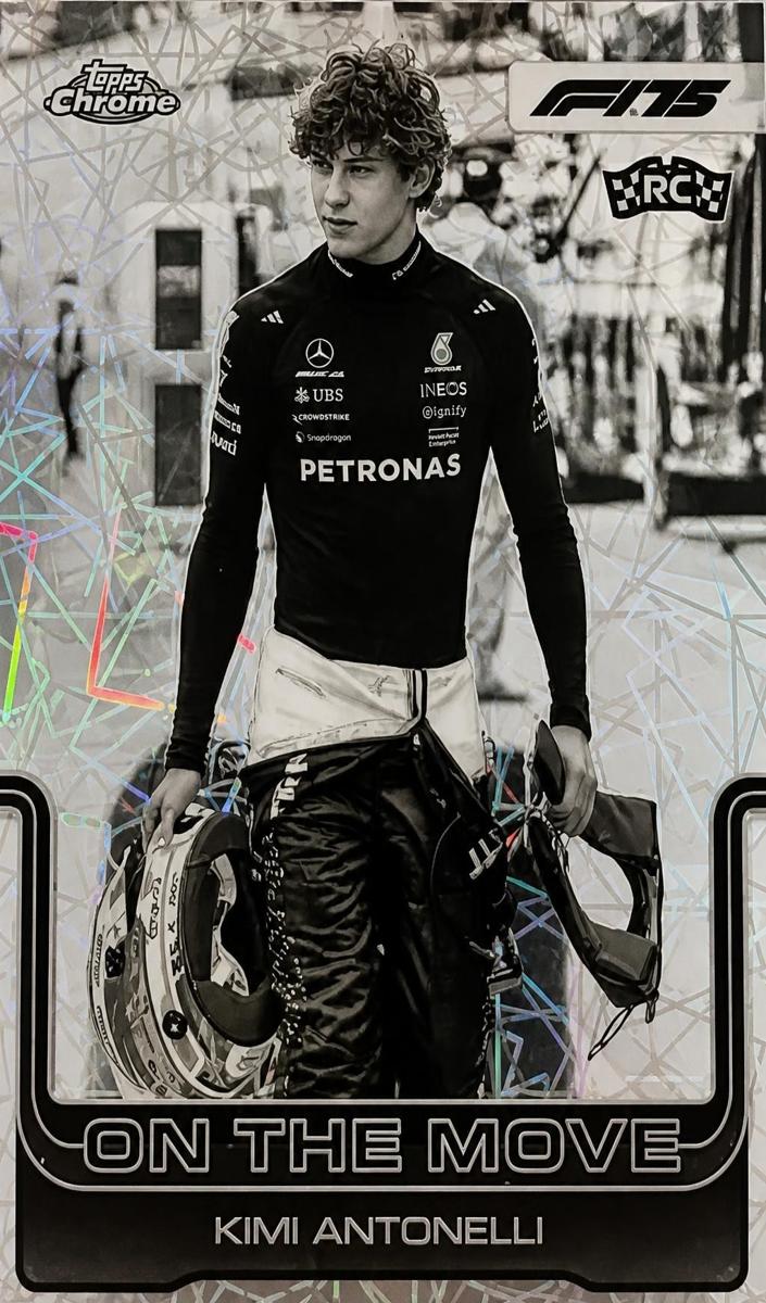 2025 Kimi Antonelli [Black and White Lazer Refractor] #185