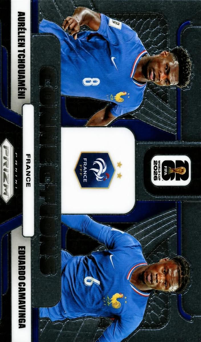 2026 Panini Prizm FIFA World Cup Aurelien Tchouameni / Eduardo Camavinga #16 card