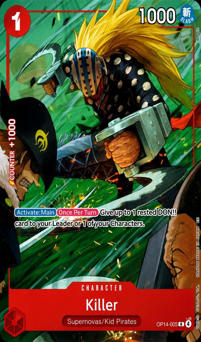 2026 One Piece The Azure Sea's Seven Killer #OP14-005 card