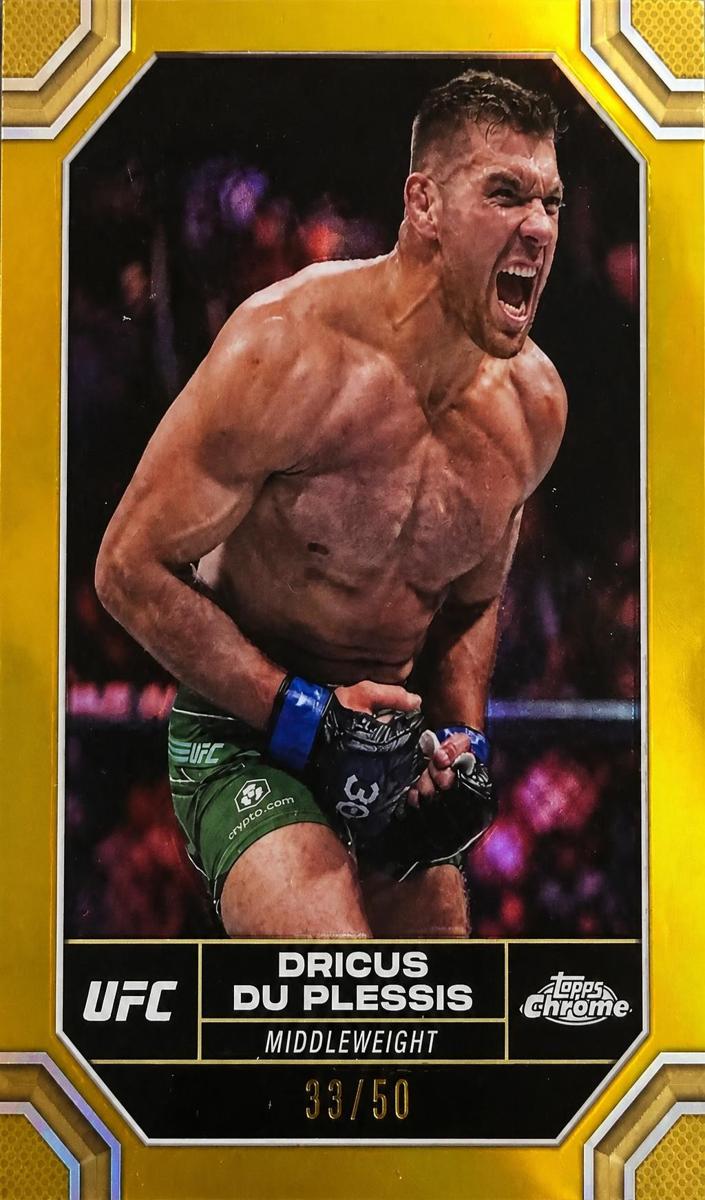 2024 Dricus Du Plessis [Gold Refractor] #62