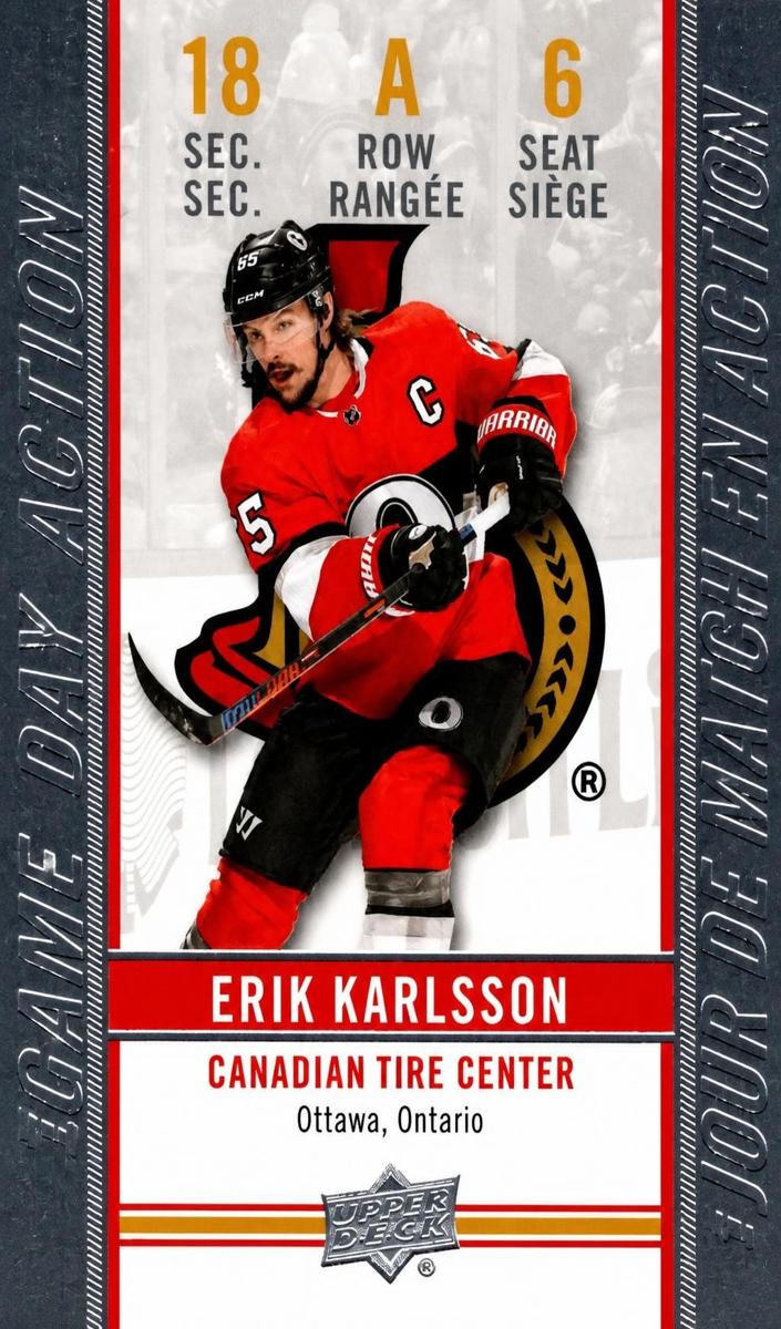 2018 Erik Karlsson #GDA-6