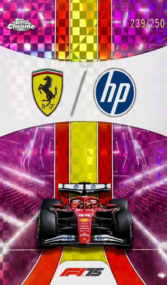 2025 Scuderia Ferrari HP [Pink Checker Flag Refractor] #175