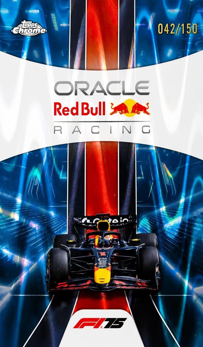 2025 Oracle Red Bull Racing [Blue RayWave Refractor] #174