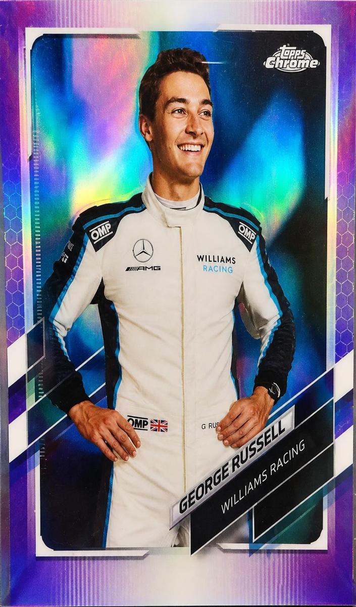 2021 George Russell [Purple Refractor] #19