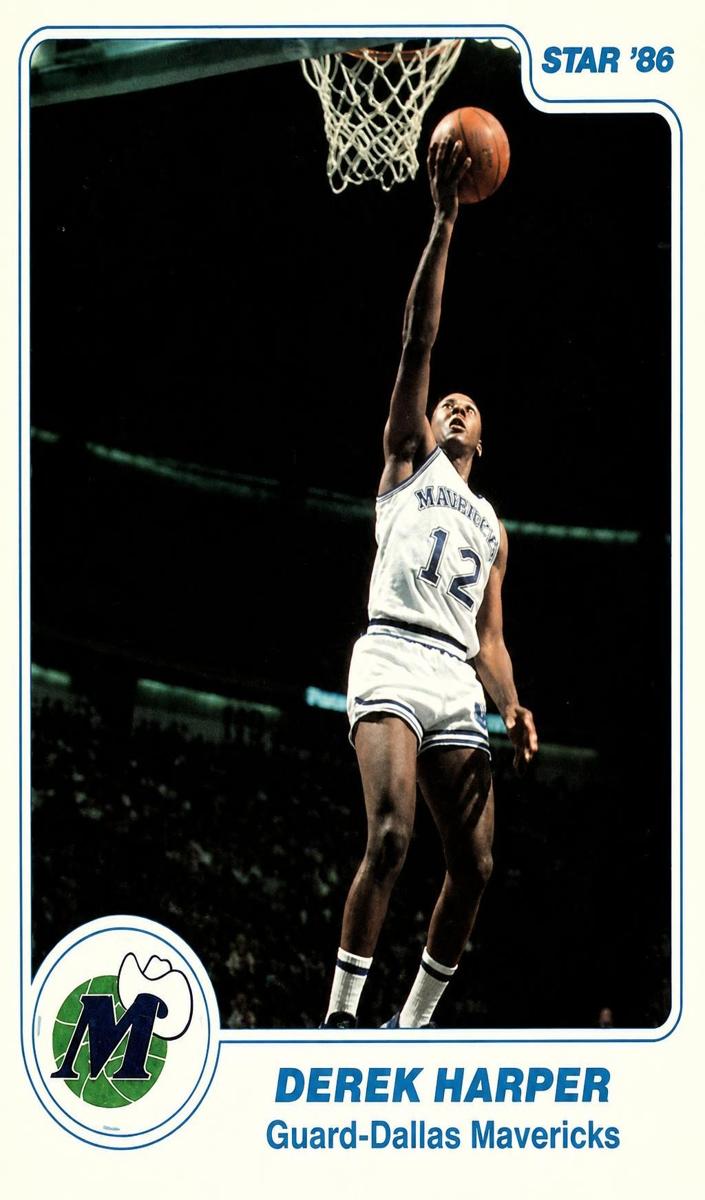 1985 Star Derek Harper #163 card