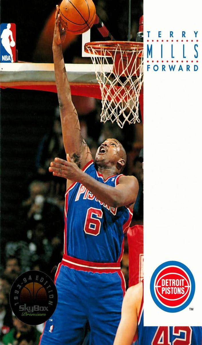 1993 Skybox Premium Terry Mills #68 card