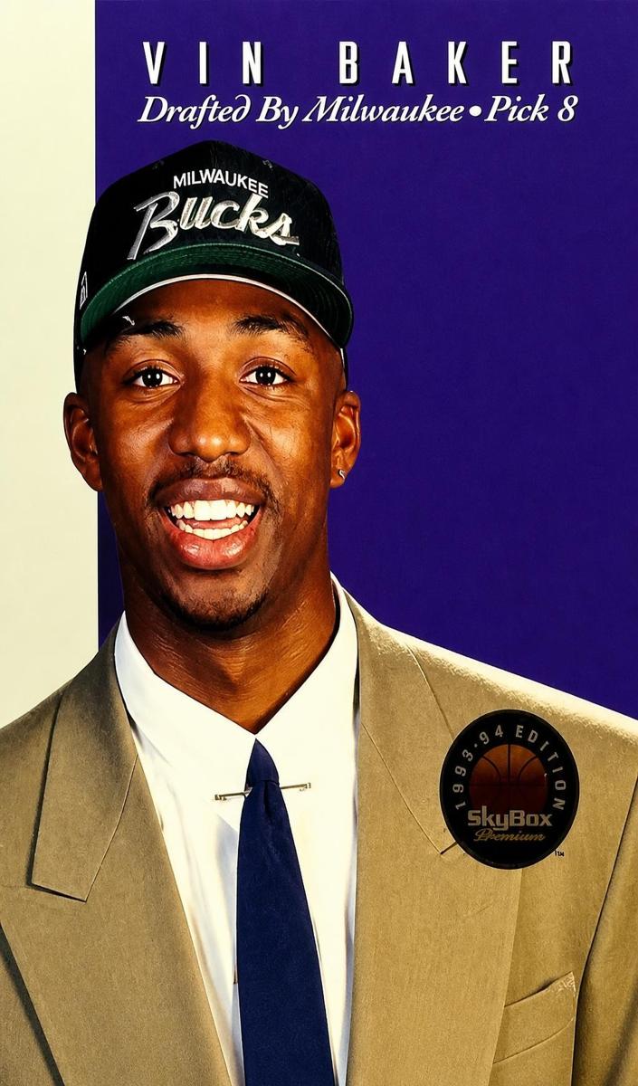 1993 Skybox Premium Vin Baker #DP8 card