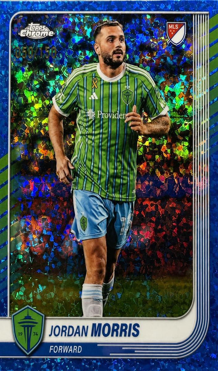 2025 Jordan Morris [Blue Mini-Diamonds Refractor] #125