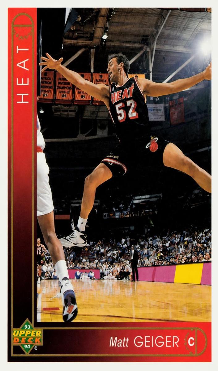 1993 Upper Deck Matt Geiger #351 card