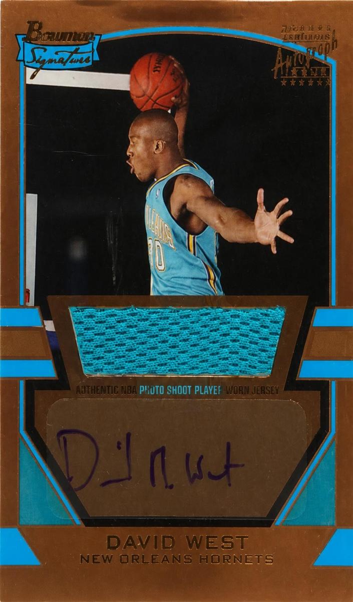 2003 Bowman Signature David West #82 card