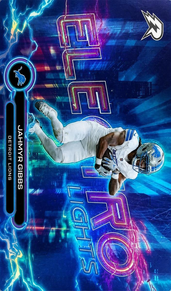 2025 Topps Resurgence Electro Lights Jahmyr Gibbs #EL-13 card