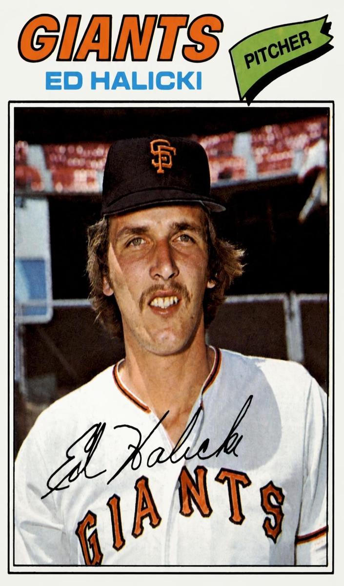 1977 Topps Ed Halicki #343 card
