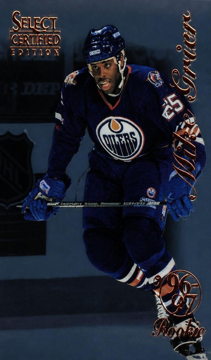1996 Select Certified Mike Grier [Mirror Gold] #101 card