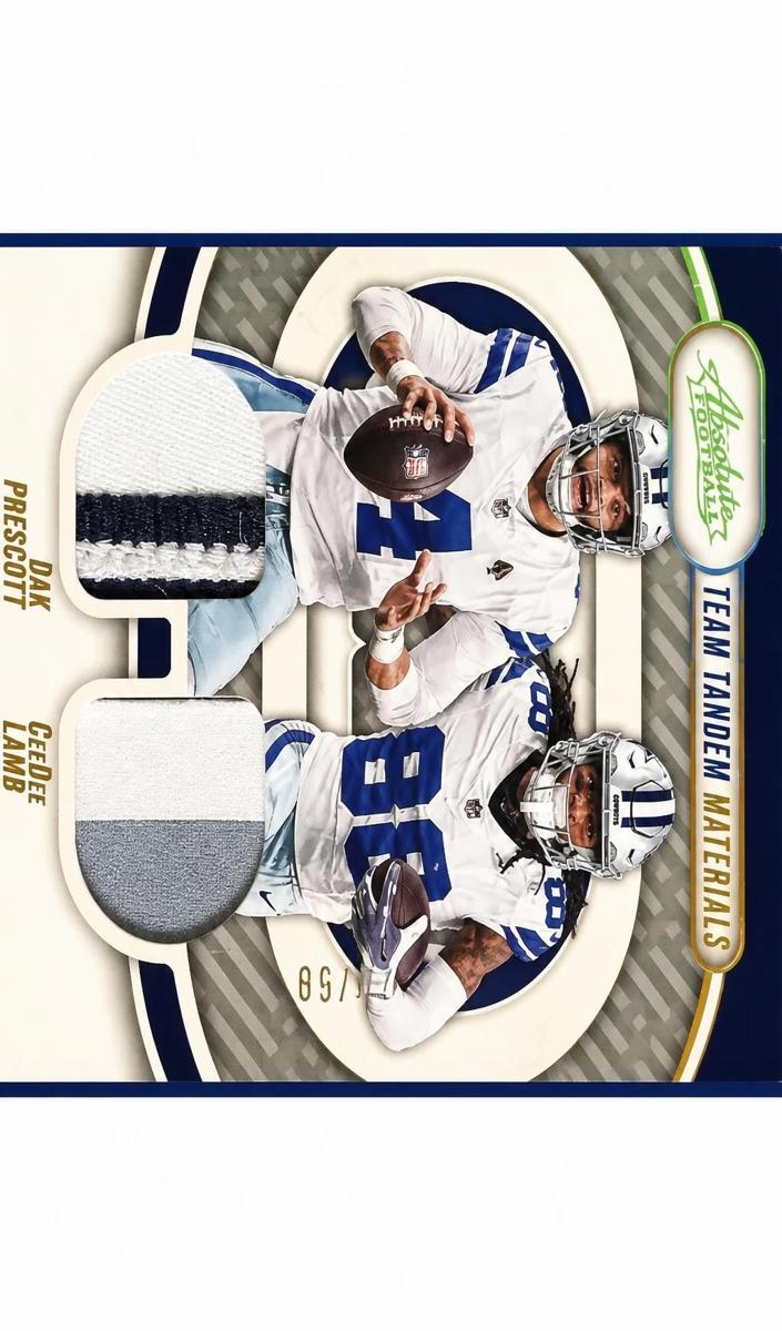 2024 Panini Absolute Dak Prescott / CeeDee Lamb #TTM-DAL card