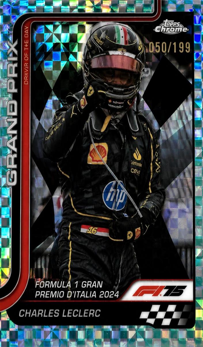 2025 Charles Leclerc [Aqua Checker Flag Refractor] #137