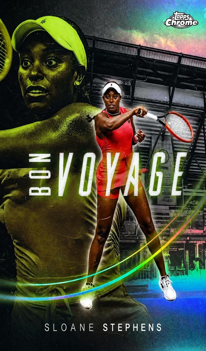2025 Topps Chrome Bon Voyage Sloane Stephens #BVE-22 card