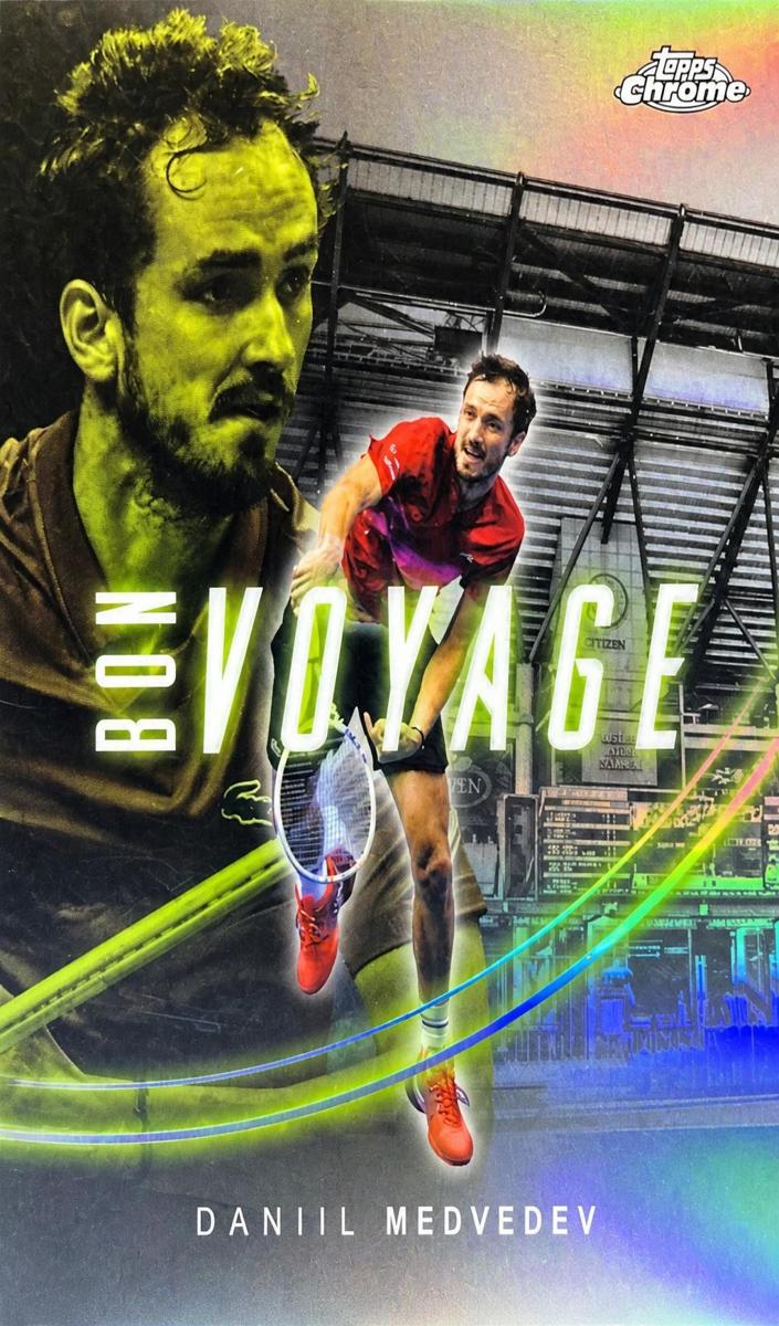 2025 Topps Chrome Bon Voyage Daniil Medvedev #BVE-3 card