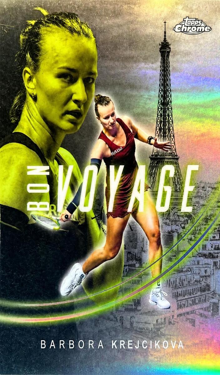 2025 Topps Chrome Bon Voyage Barbora Krejcikova #BVE-13 card