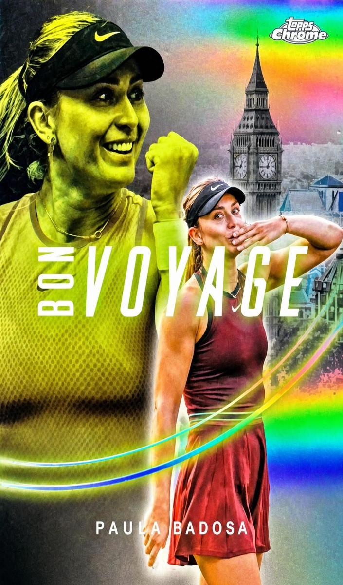 2025 Topps Chrome Bon Voyage Paula Badosa #BVE-4 card