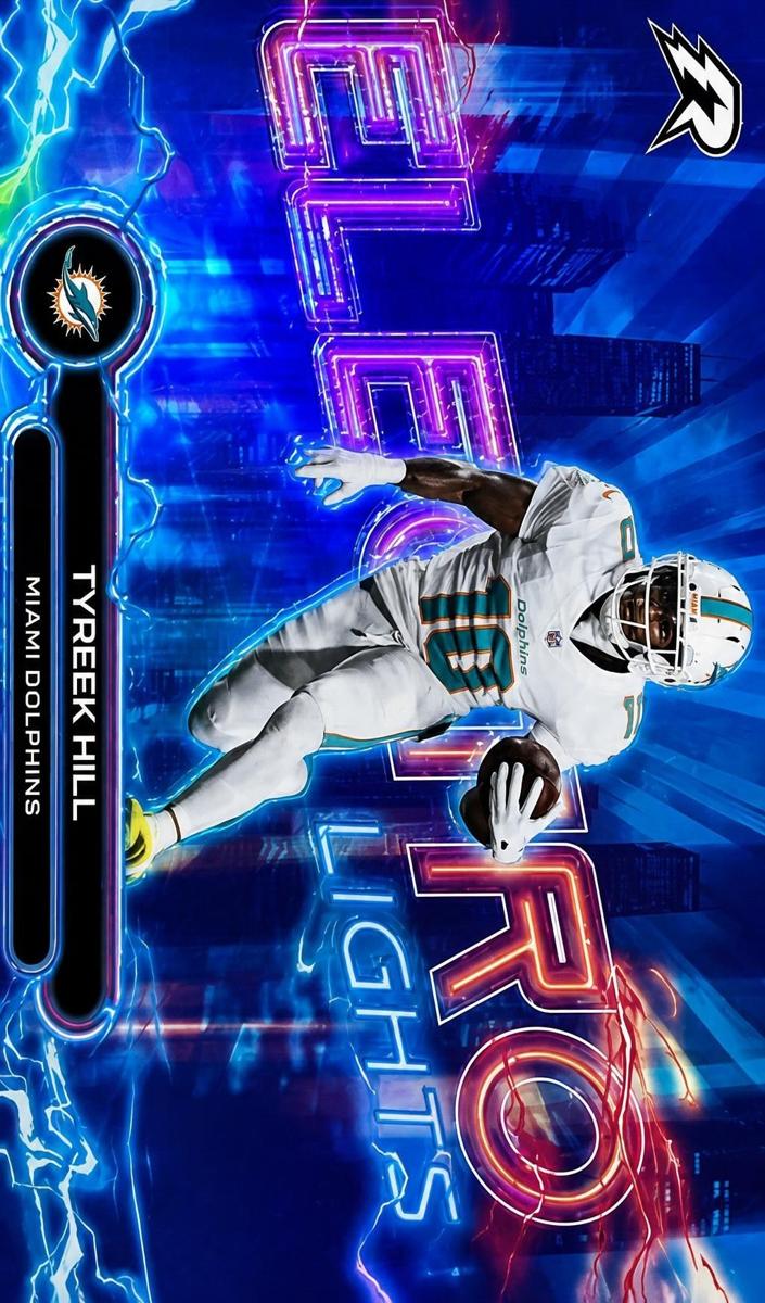 2025 Topps Resurgence Electro Lights Tyreek Hill #EL-18 card