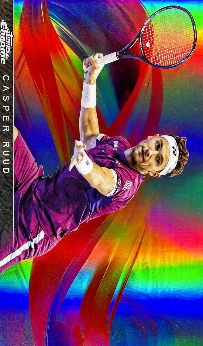 2025 Topps Chrome Helix Casper Ruud #HLX-13 card
