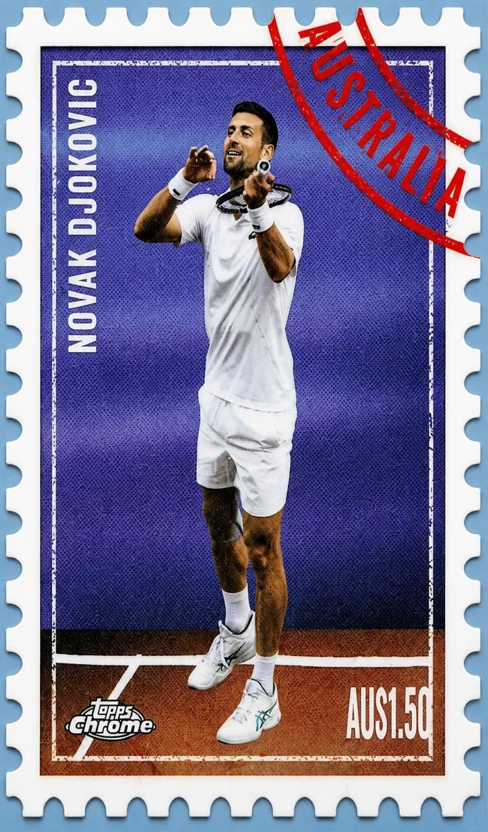 2025 Topps Chrome International Postage Novak Djokovic #ITP-2 card