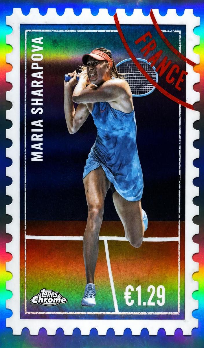 2025 Topps Chrome International Postage Maria Sharapova #ITP-7 card