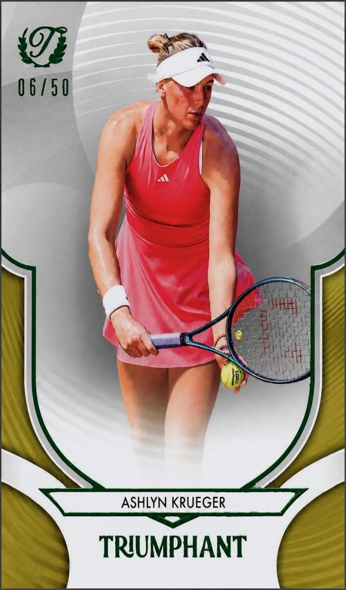 2025 Ashlyn Krueger [Tennis Ball Yellow Foil] #45