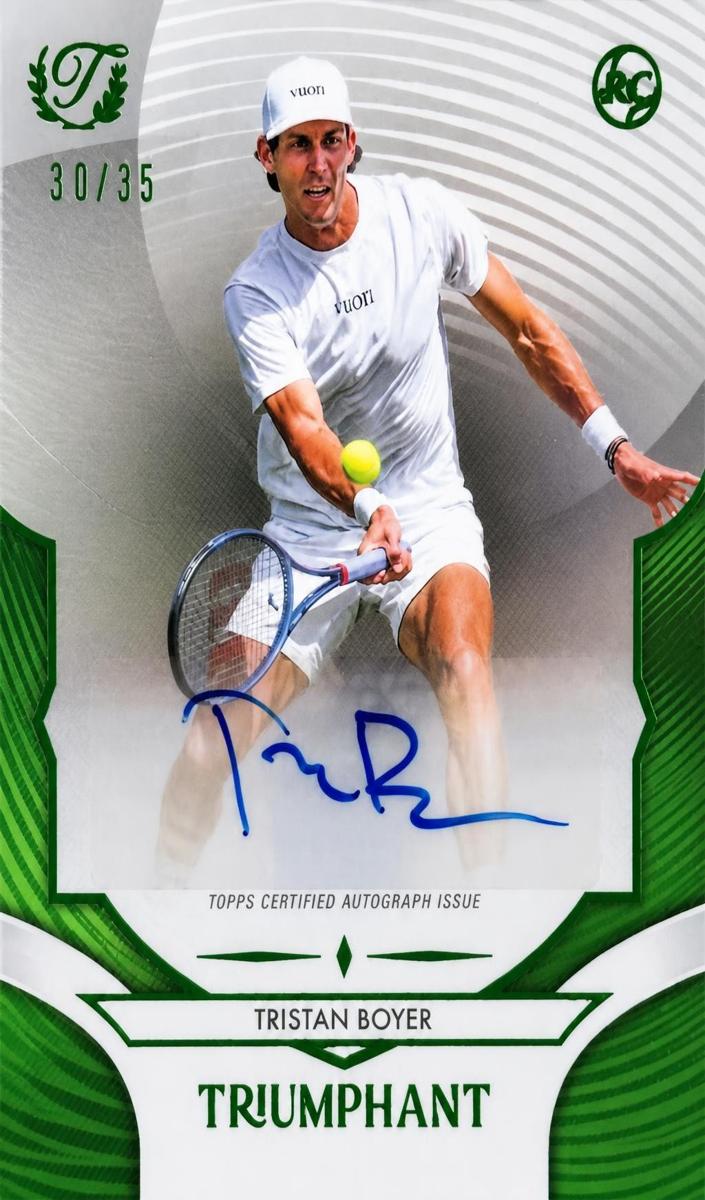 2025 Tristan Boyer [Hard Court Aqua Blue Foil] #42-A