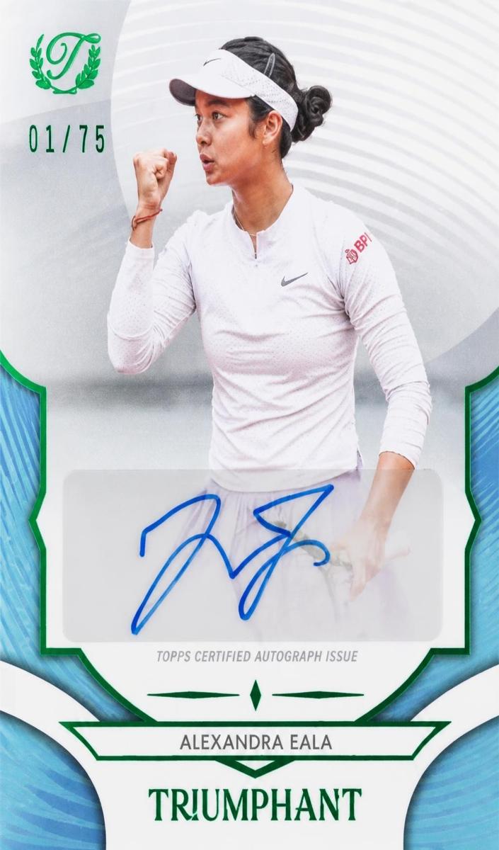2025 Alexandra Eala [Hard Court Aqua Blue Foil] #62-A
