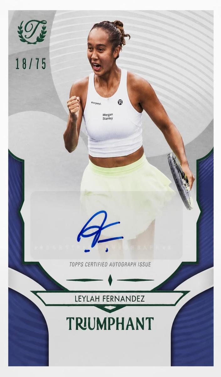2025 Leylah Fernandez [Hard Court Blue Foil] #24-A