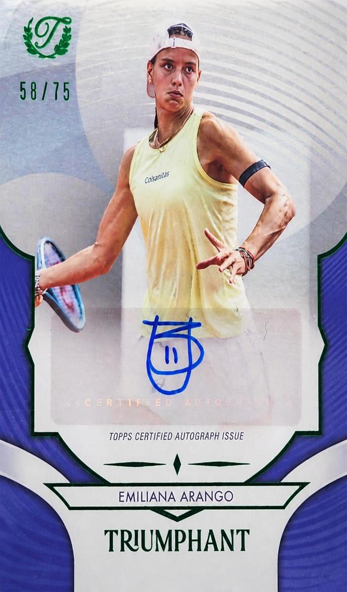 2025 Emiliana Arango [Hard Court Blue Foil] #61-A