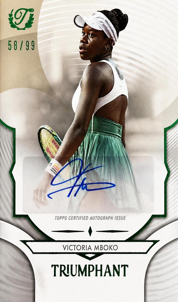 2025 Victoria Mboko [Black Net Foil] #75-A
