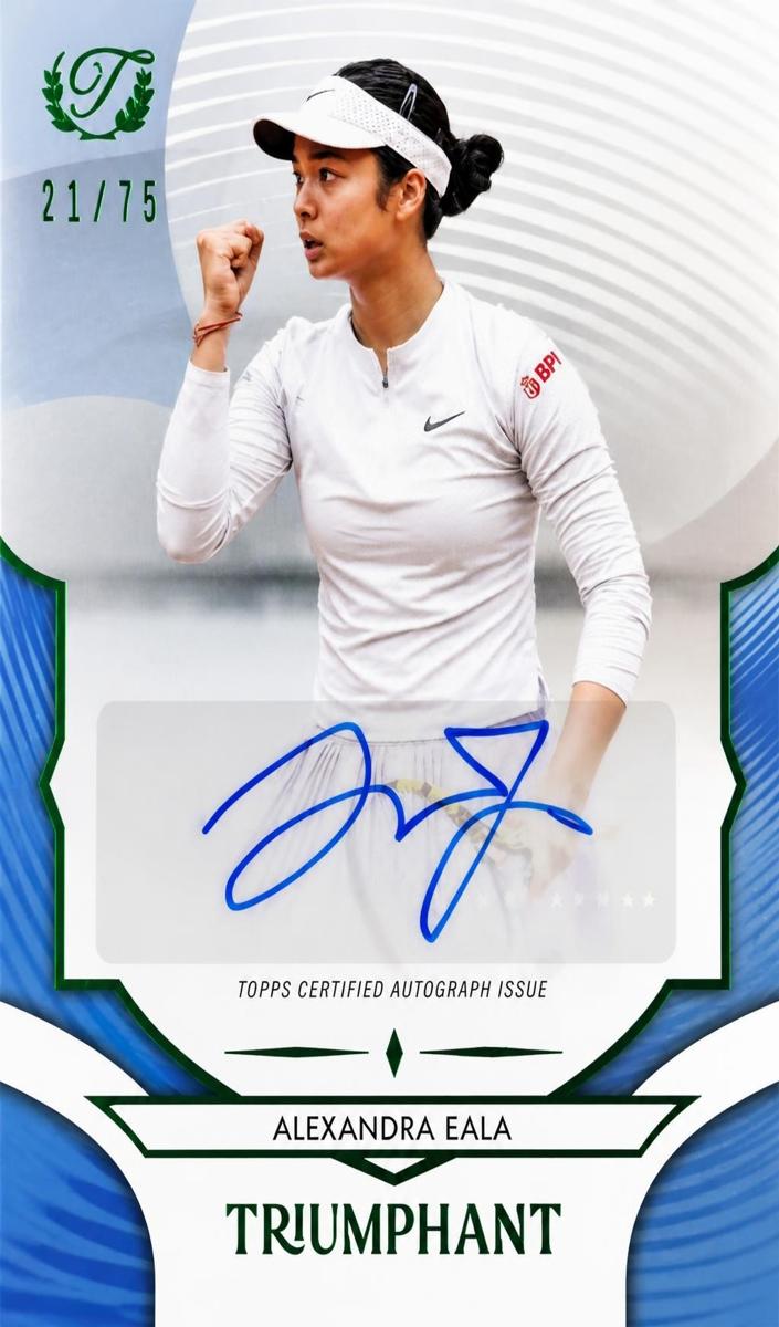 2025 Alexandra Eala [Hard Court Blue Foil] #62-A