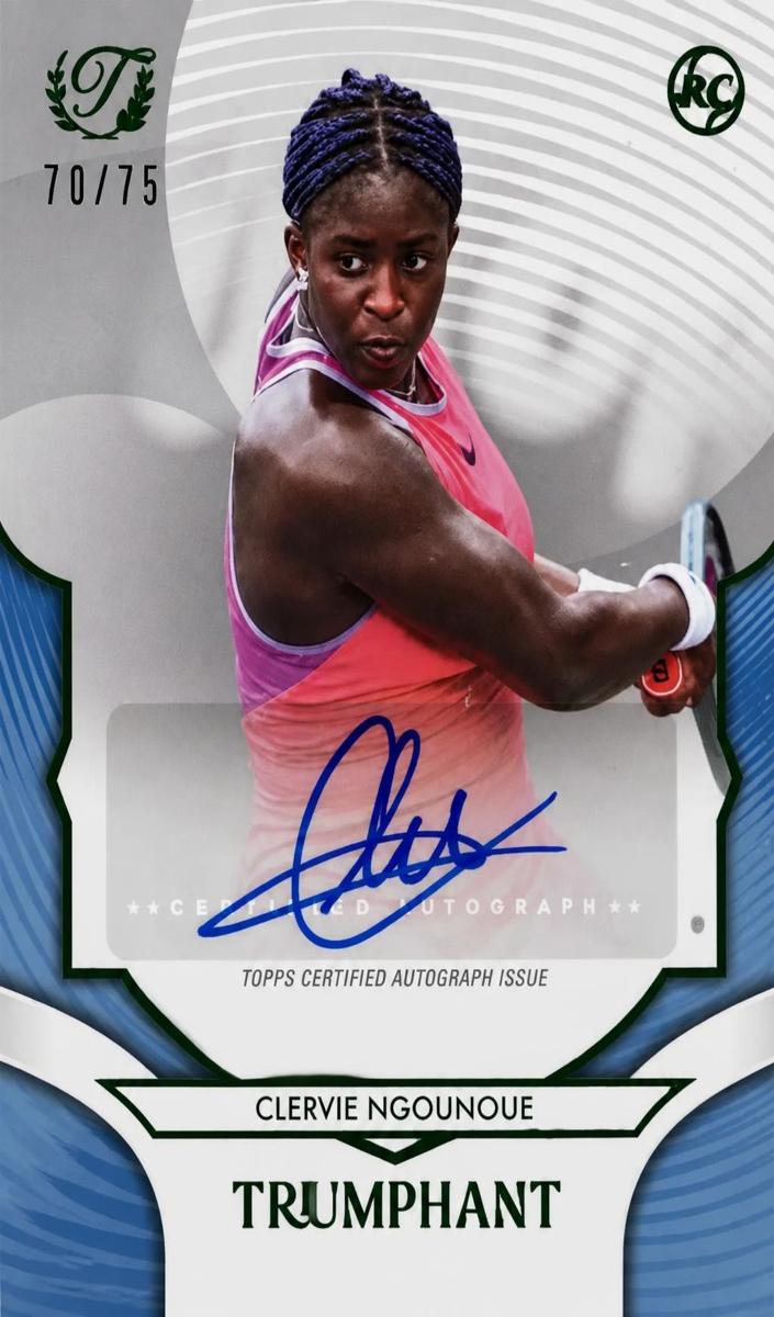 2025 Clervie Ngounoue [Hard Court Aqua Blue Foil] #67-A